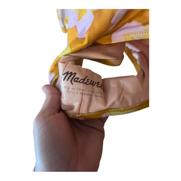 NWT Madewell Second Wave Tie-Front One-Piece Swimsuit - Picture 7 of 7